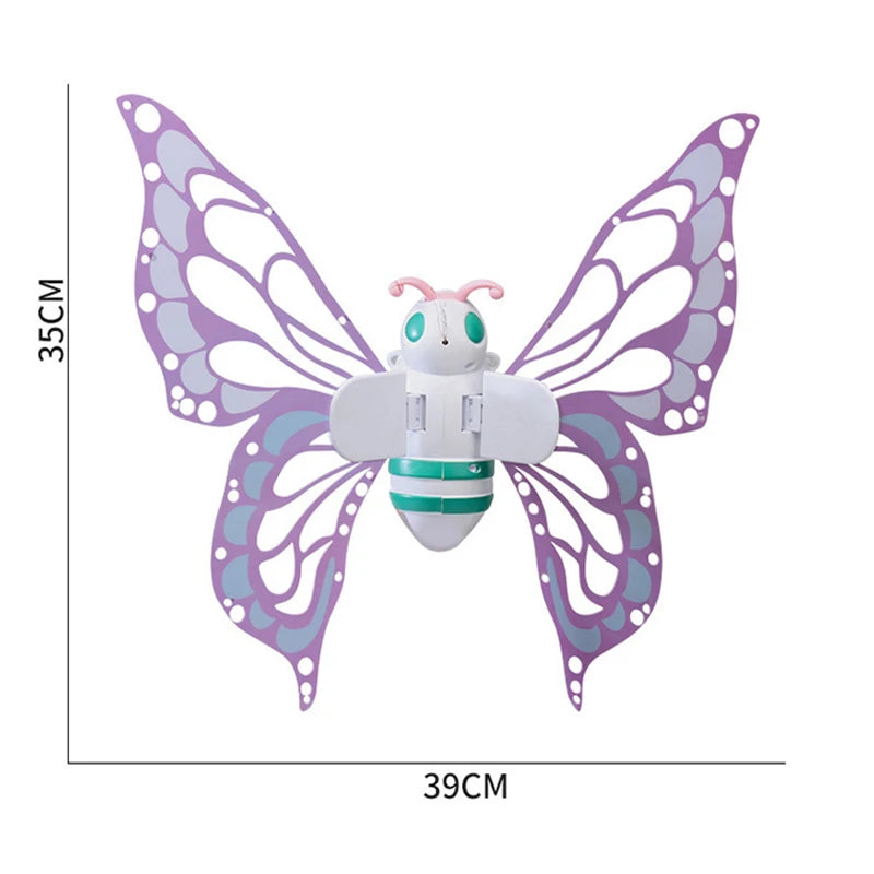 Sparkling butterfly elf wings, little girl's back decoration, children's electric music toys, holiday party props