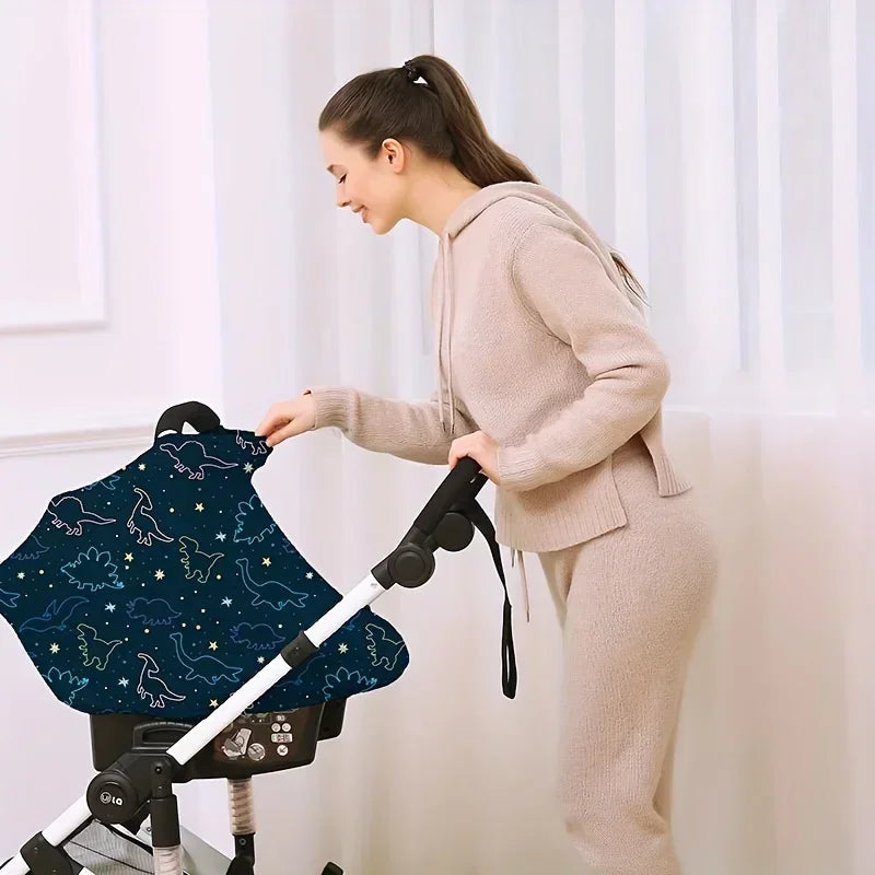 Nursing Breastfeeding Cover Baby Car Seat Cover Infant Carseat Canopy Versatile Stroller High Chair Shopping Cart Carrier Covers