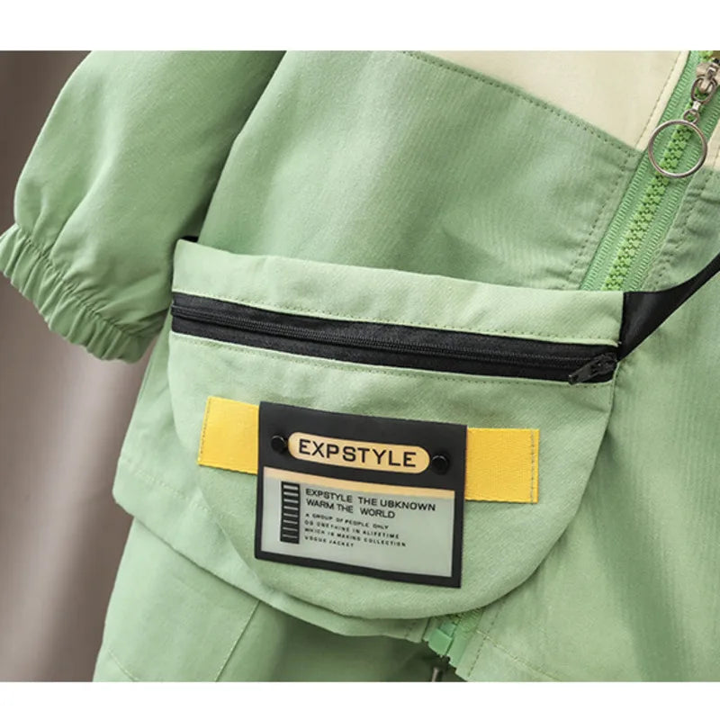 New Spring Autumn Baby Boys Clothes Children Girls Fashion Jacket Pants 2Pcs/Sets Toddler Sports Casual Costume Kids Tracksuits