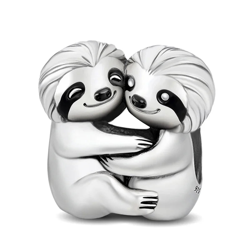 925 Sterling Silver Mushroom Cat Owl Puppy Cat Claw Charms Beads Fit Diy Bracelet Bangle Making Gift Of High Quality Jewelry