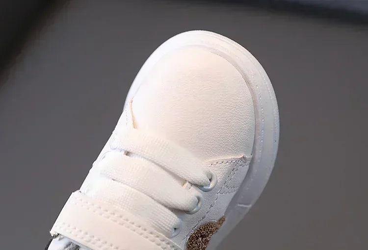1-6 Years Old Children Autumn Sports Shoes Cat Paw Baby Girl Small White Shoes Casual Children Skate