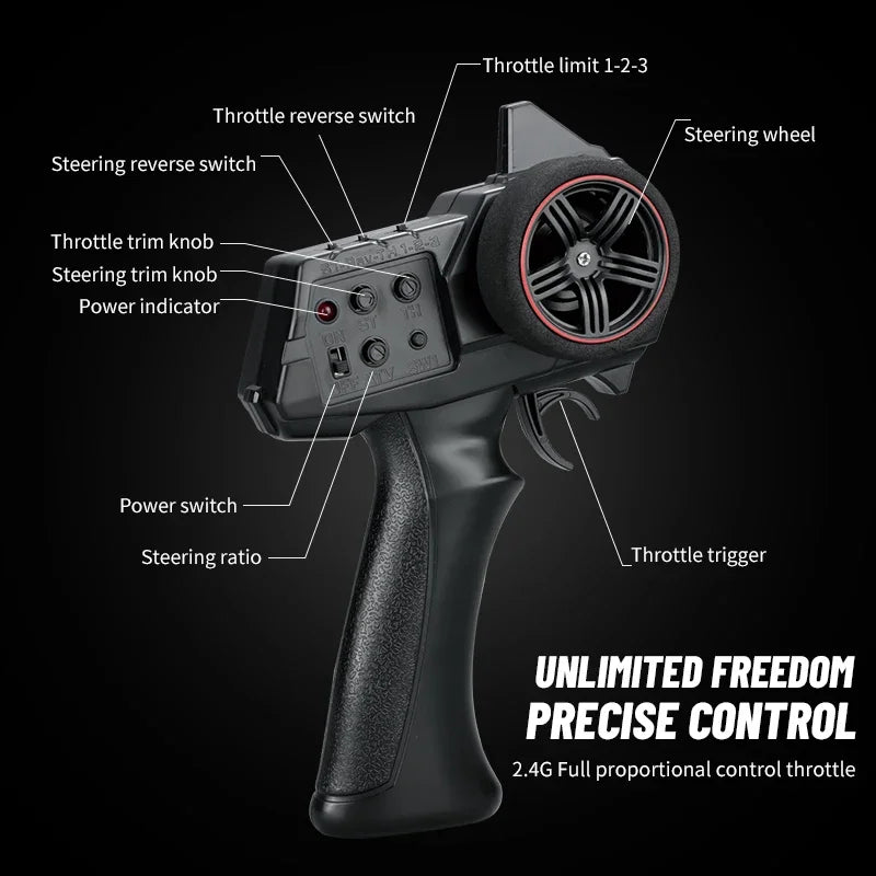 JHD For C8813 1:18 Full Scale RC Simulation Jeep Model 2.4G 4WD RC Car Motor Climbing Off-Road Model JJRC C8813 Car Toys