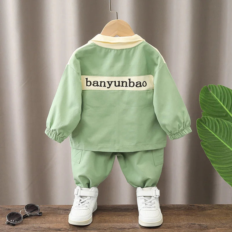New Spring Autumn Baby Boys Clothes Children Girls Fashion Jacket Pants 2Pcs/Sets Toddler Sports Casual Costume Kids Tracksuits