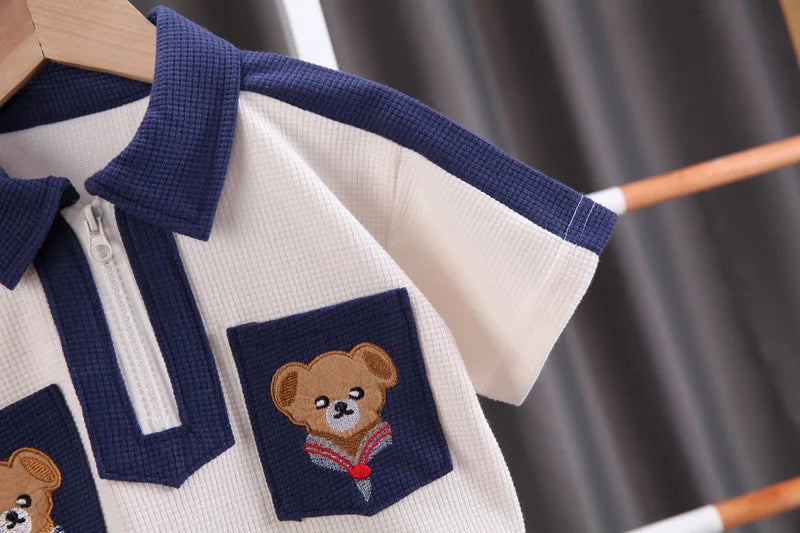 New Summer Baby Boys Clothes Suit Children Fashion T-Shirt Shorts 2Pcs/Set Kids Outfits Toddler Casual Costume Infant Tracksuits