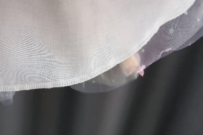 New Girls Dress Summer Butterfly Wings Colorful Dream Princess Dress Birthday Party Dress Geometric Glitter Dress Suspenders