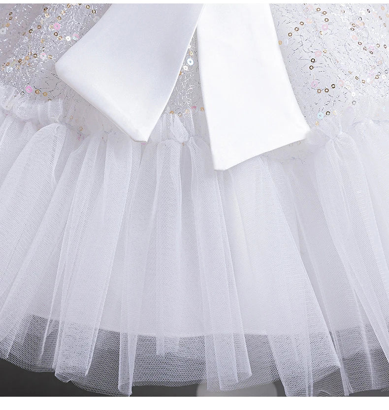 6633 Little Baby Clothing Girl Wedding Dress Kids Birthday Party Princess Dresses Children Wedding Ceremony Costume