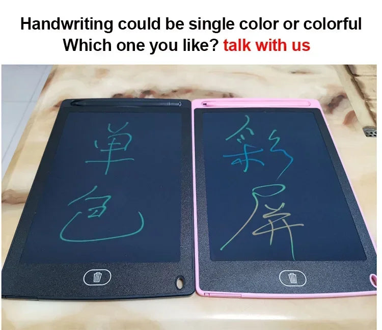 LCD Writing Tablet for Kids, Reusable Magic Drawing Board, Graffiti Sketchpad & Handwriting Blackboard, Eco-Friendly Educational