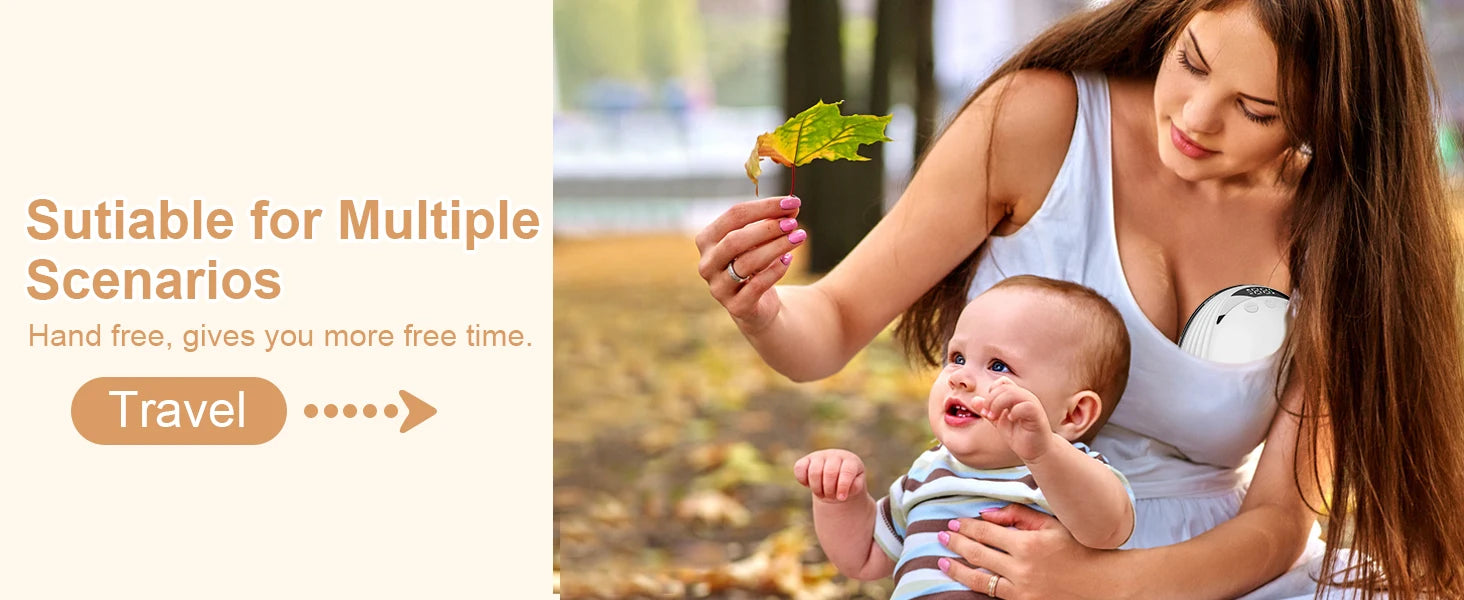 Electric Wearable Breast Milk Pump Machine Handsfree BPAFree USB Charge Painless Wireless Invisible Shelly Breast Milk Extractor