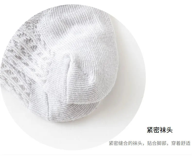 Limit quantity 0-2Y Children Girls Royal Style Bow Knee High Fishnet Socks Baby Toddler Bowknot Socks Kid Hollow Out Sock Sox