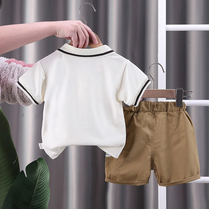 New Summer Baby Girls Clothes Suit Children Boys Fashion Casual T-Shirt Shorts 2Pcs/Sets Toddler Sports Costume Kids Tracksuits