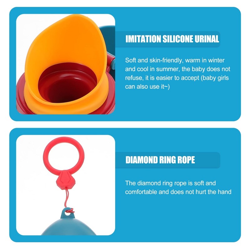 Portable Baby Kids Potty Urinal Hygienic Leak Proof Emergency Toilet for Camping Car Travel and boys girls Potty Pee Training