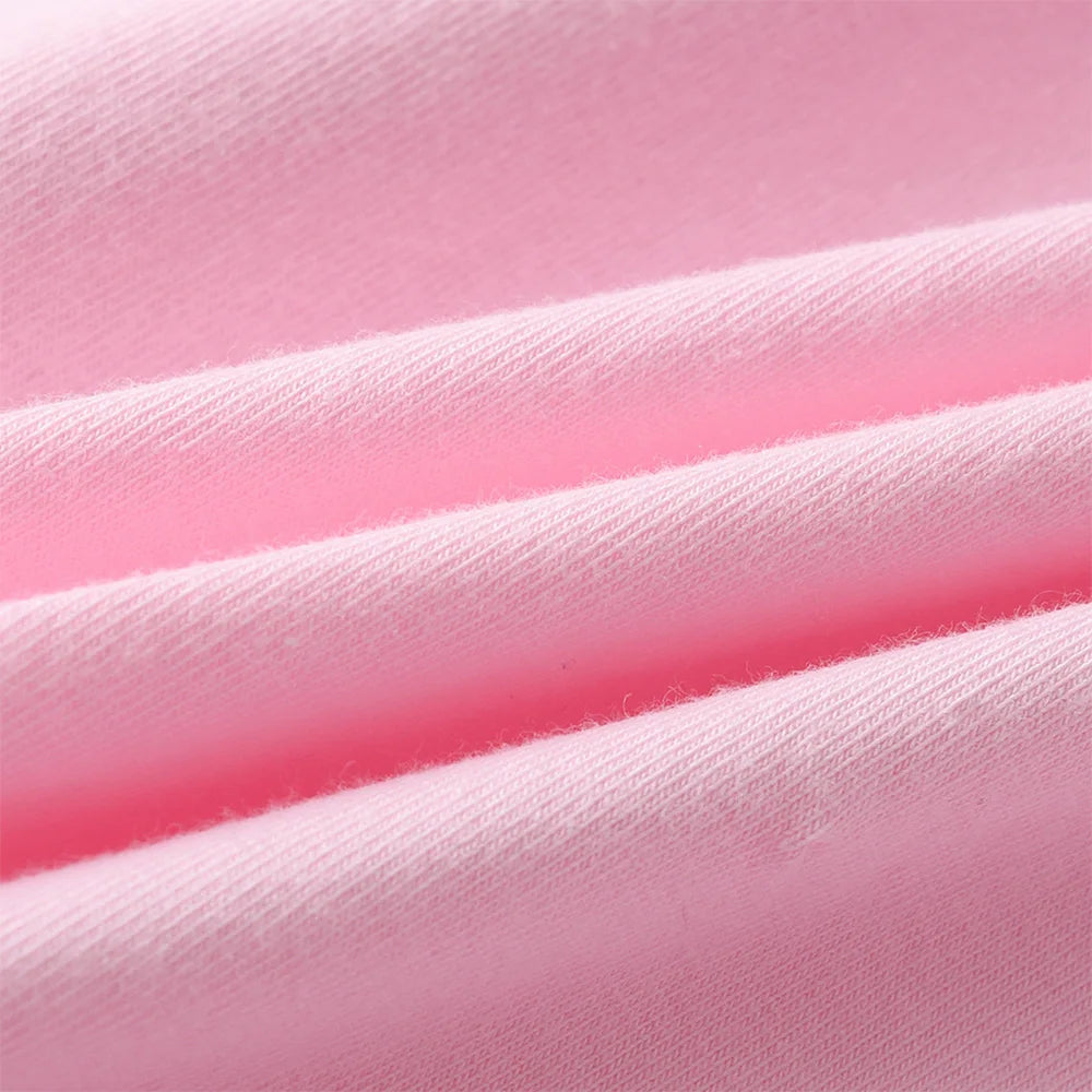 VIKITA 2025 New Children Clothes Kids Striped Pink Long Sleeve Tops Wear Girls Mermaid Print Daily Cotton Casual Cute Tees