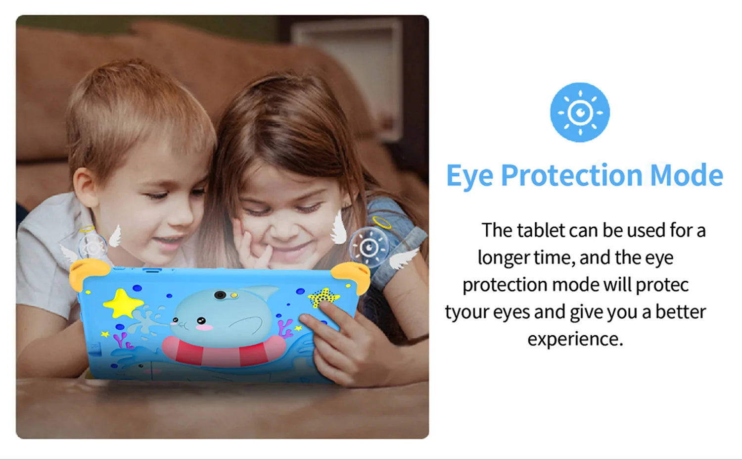 7 Inch 5G Kids' Tablet with Cartoon Pattern Android Learning Education PC with Kids-Proof Case 4000mAh Tablet