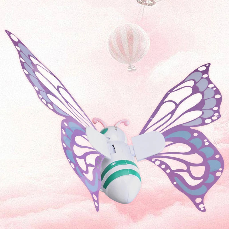 Sparkling butterfly elf wings, little girl's back decoration, children's electric music toys, holiday party props