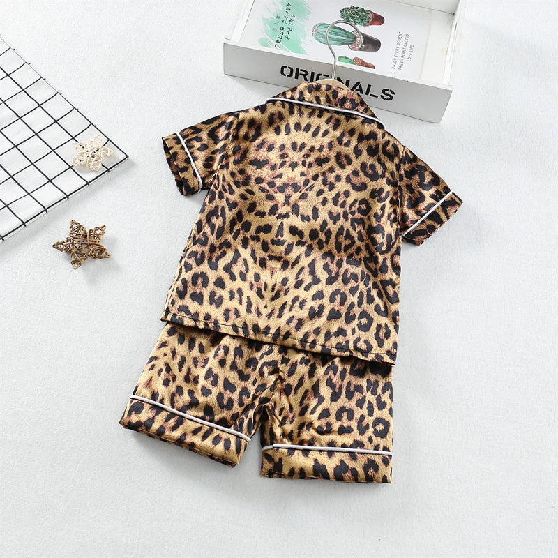 New Summer Baby Clothes Suit Children Boys Sleepwear Shirt Shorts 2Pcs/Sets Kids Girls Pajamas Toddler Costume Infant Tracksuits