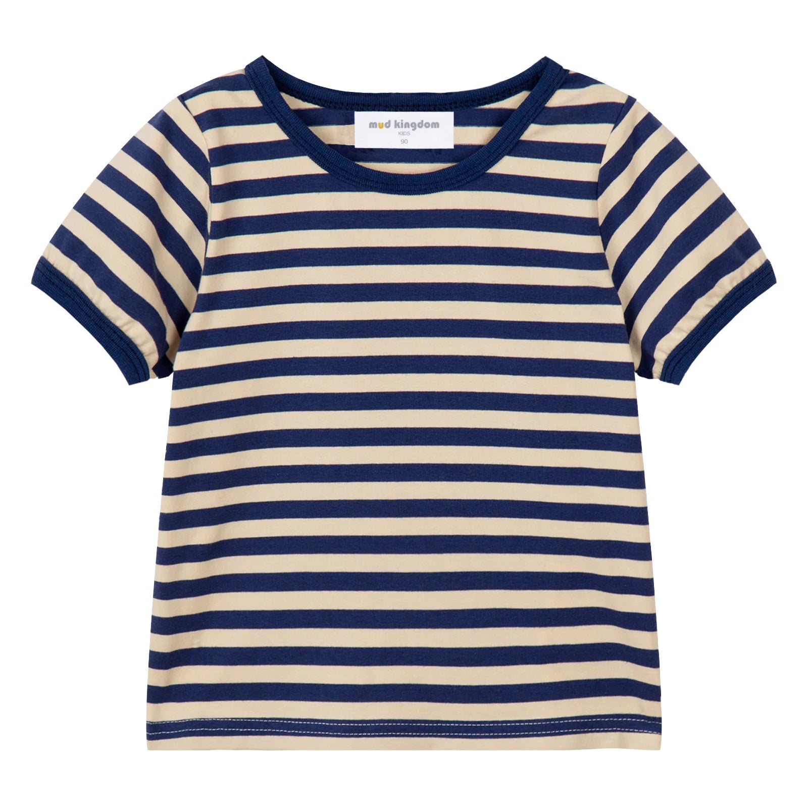 Mudkingdom Boys Girls T-Shirt Colorful Rainbow Unisex Shirt Striped Summer Boys Tops Kids Clothes Girls Tees Children Tank Tops