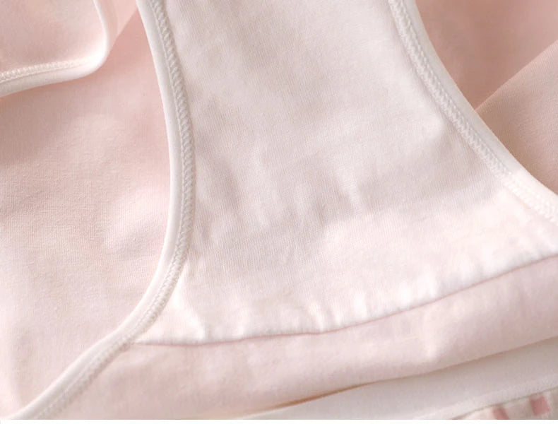 5PCS Kid Cotton Cartoon Antibacterial Panties Girls Thin Breathable Soft Briefs 3+y Young Child Underwears Toddler Cute Knickers