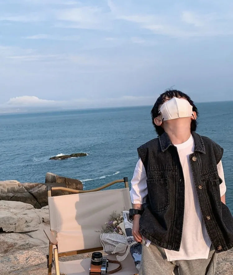 2025 New Boys Denim Vest Sleeveless Toddler Boys Spring Autumn Stylish Kids Jacket