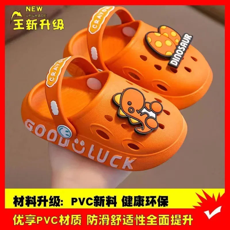 Cute New Animal Baby Boys Slippers Summer Kids Cartoon Sandals Toddler Beach Shoes Girls Cute Slides Children Slippers
