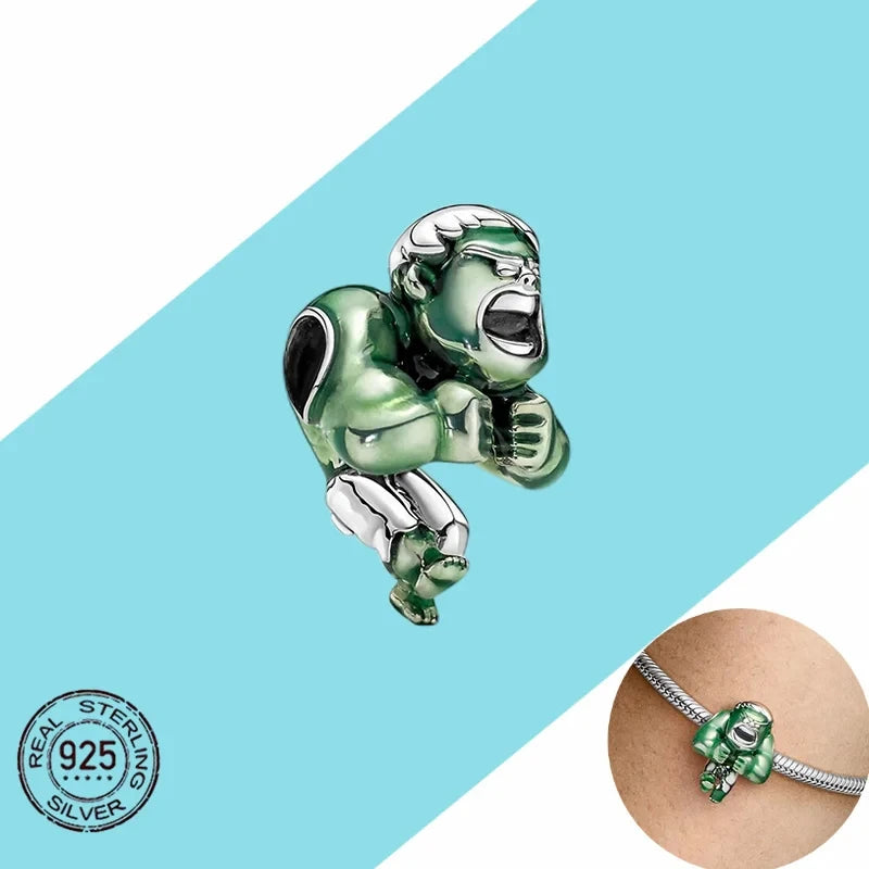 Marvel Disney Charm Beads 100% 925 Sterling Silver for DIY Bracelets Women's Jewelry Gifts Suitable for Original DLY