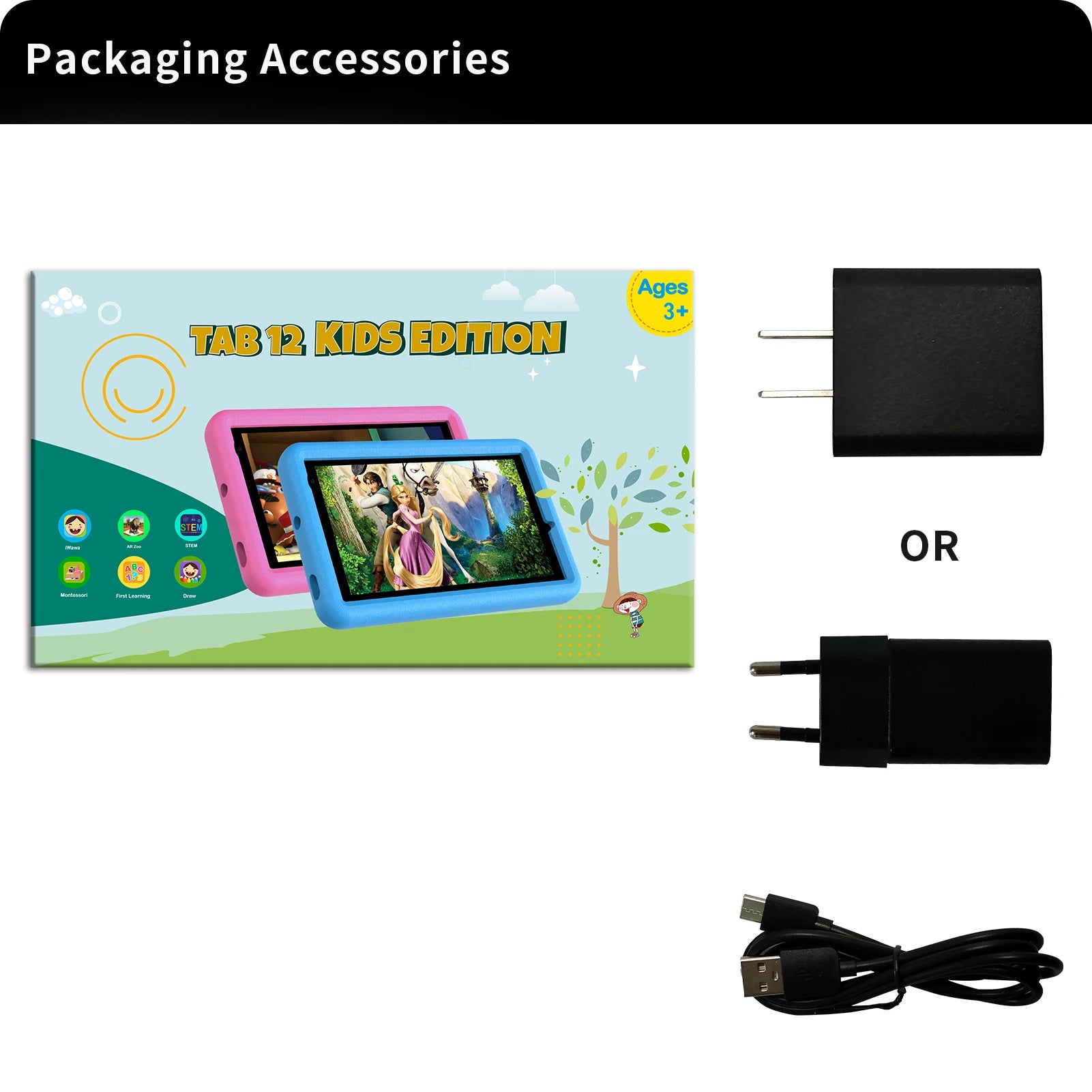 10.1 Inch Tablet for Kids, Android 13, Octa-Core, 4G LTE Dual SIM, Parental Control, 12GB RAM(6+6 Expand)/128 GB Storage