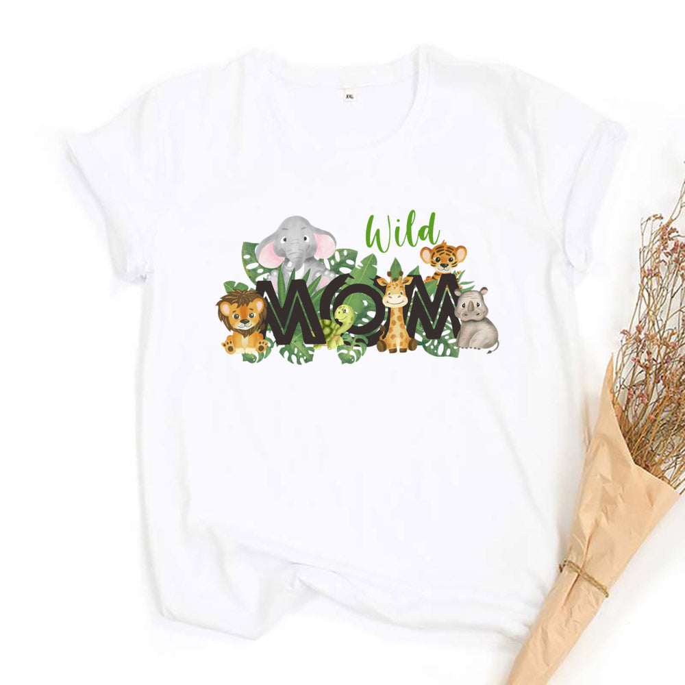 Wild Family Matching Family Shirts Wild One Baby Birthday Shirt Dad Mom Shirt Brother Sister Tshirt Summer Family Look Tee Gift