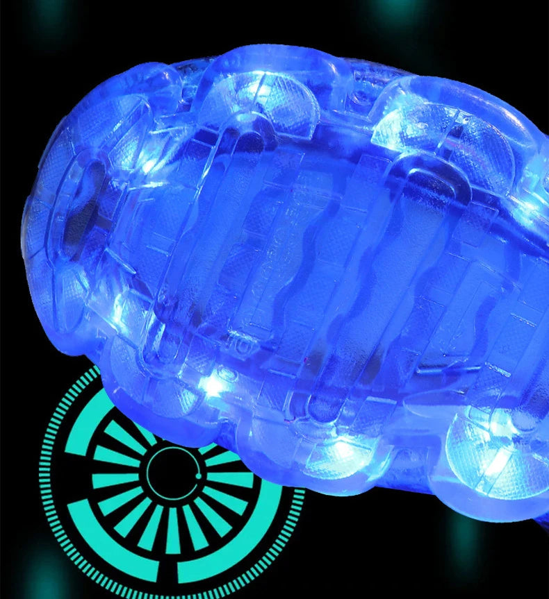 Disney Children Luminous PU Leather Red Shoes For Boys Girls LED Lighted Soft Baby Kids Sneakers Infant Tennis Size 25-35