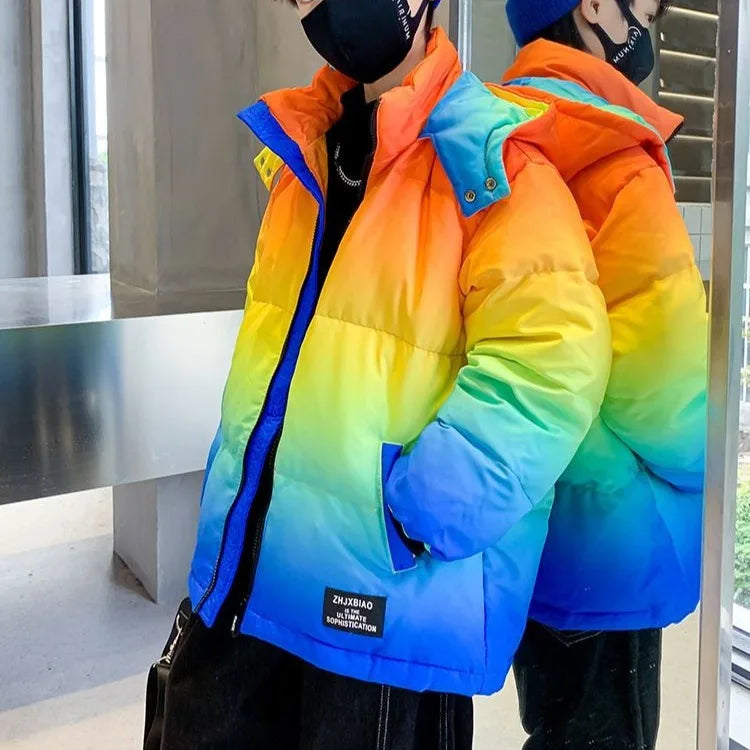 Boys Winter Stylish Cotton-Padded Down Coat 2025 New Big & Medium Size