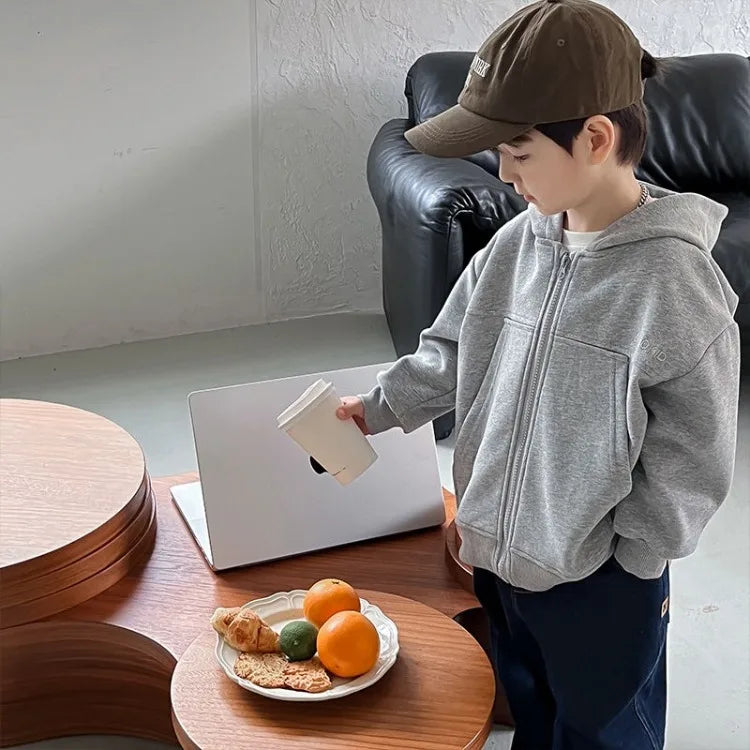 2025 New Boys' Toddler Autumn Spring Stylish Fashionable Hooded Hoodie Jacket - Cute Baby Kids Outerwear Top