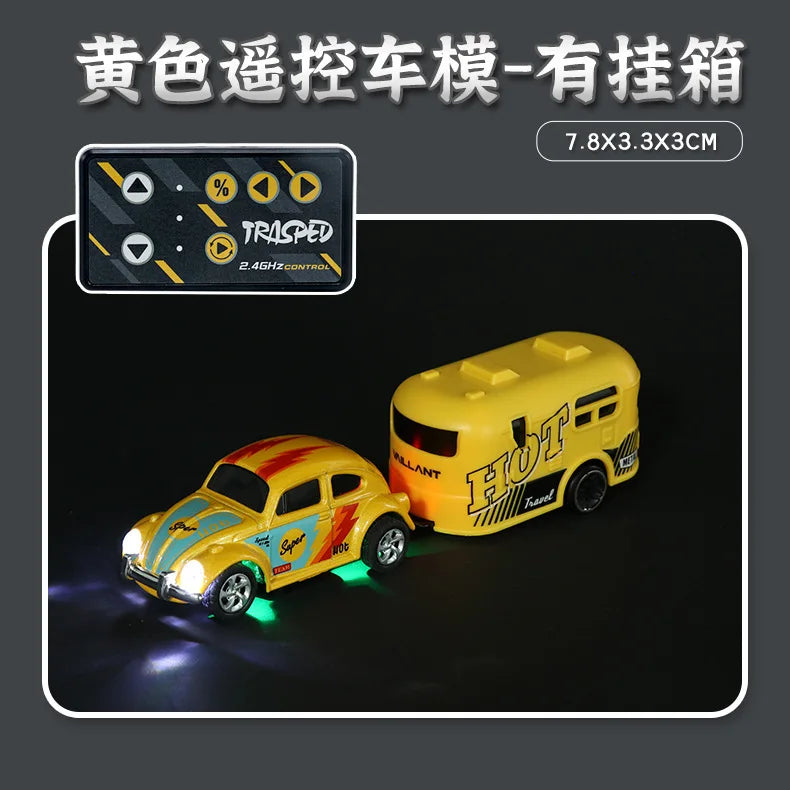 2025 New Wireless Mini Beetle Alloy Remote Control Car Small Mobile Phone Remote Control Model Car Toy Children'S Holiday Gift