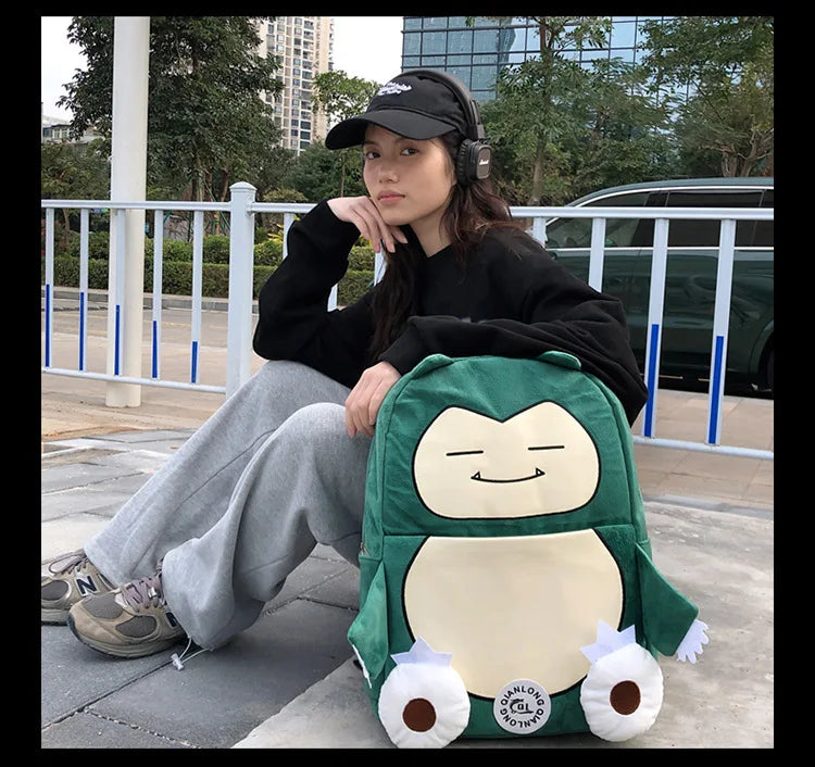 MINISO Switch Pokémon Cappy Beast Plush Backpack Couple Bag Large Capacity Backpack Gift Storage Toys Anime Accessories