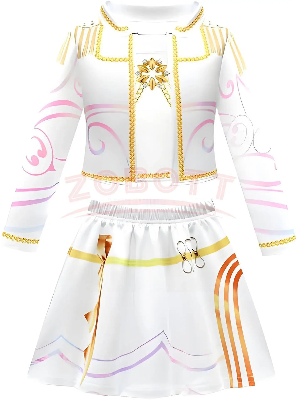 2025 NEW Kpop Demon Hunter Anime Movie Kids Cosplay Rumi Zoey Mira 3D Print Costume Suit Clothes KPop Rumi Zoey Cosplay Outfit