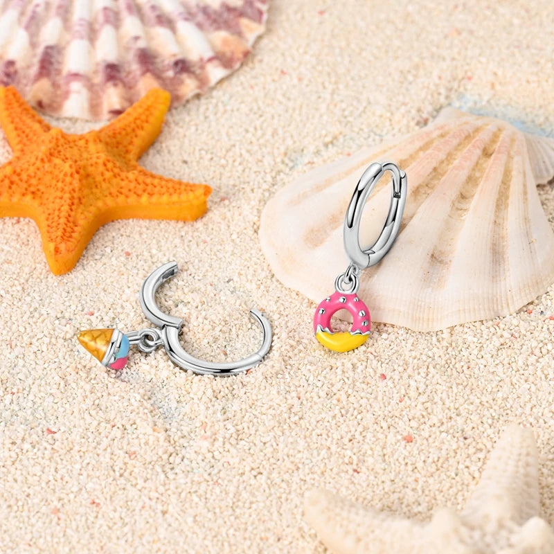 925 Sterling Silver Career Eardrop Musical Note Earrings Painter Microphone Earrings Fit For Women Workplace Birthday Gift