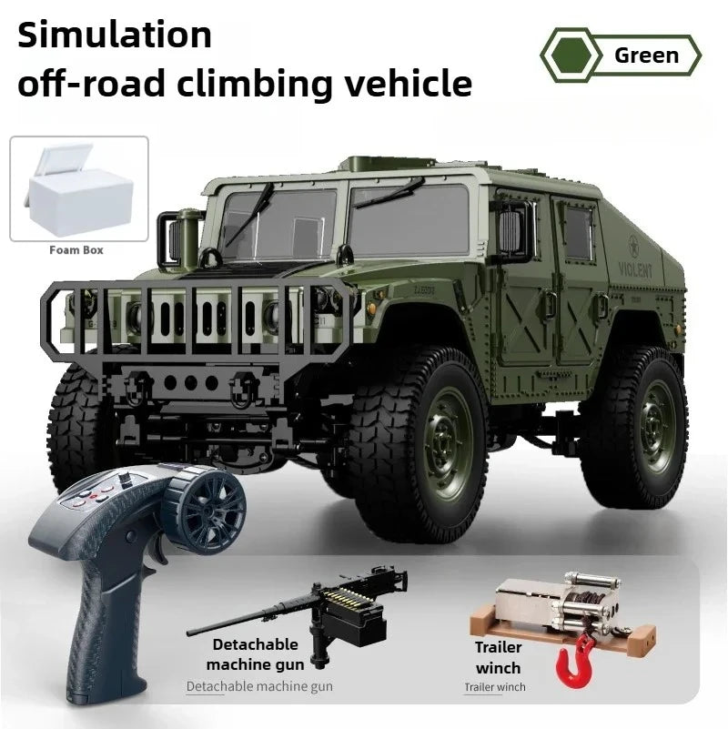 JJRC C8835 1:16 4x4 Remote Control Car - All-Terrain Off-Road Climber with LED Lights for Off-Road Adventure Toy Gift for Kids