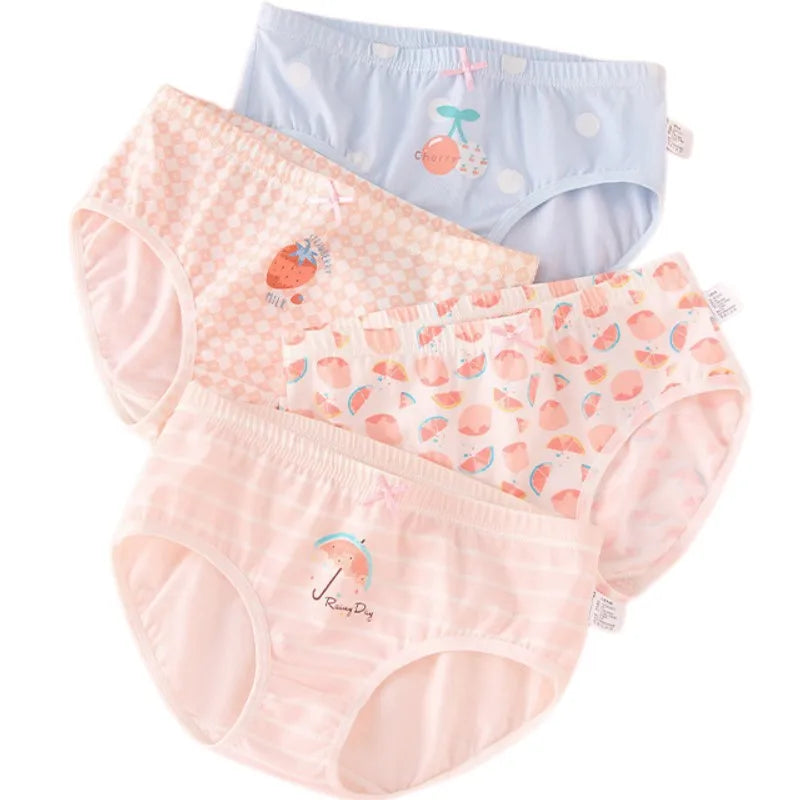 Girl A Cotton Briefs Boxers Breathable Underpants Girl Quality Panties Size 90-165 Healthy Briefs Kids Comfortable Soft Boxers