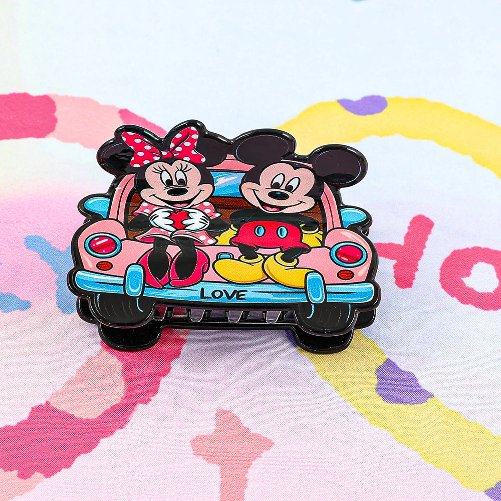 1PC/6PCS Disney Mickey and Minnie hair clips. The shapes are cute and sweet.
