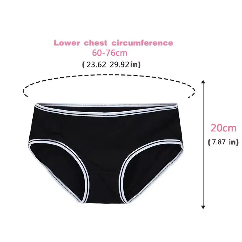 10PC Random Color Girls Cotton Briefs Kids Panties Underwear Pants 10-20