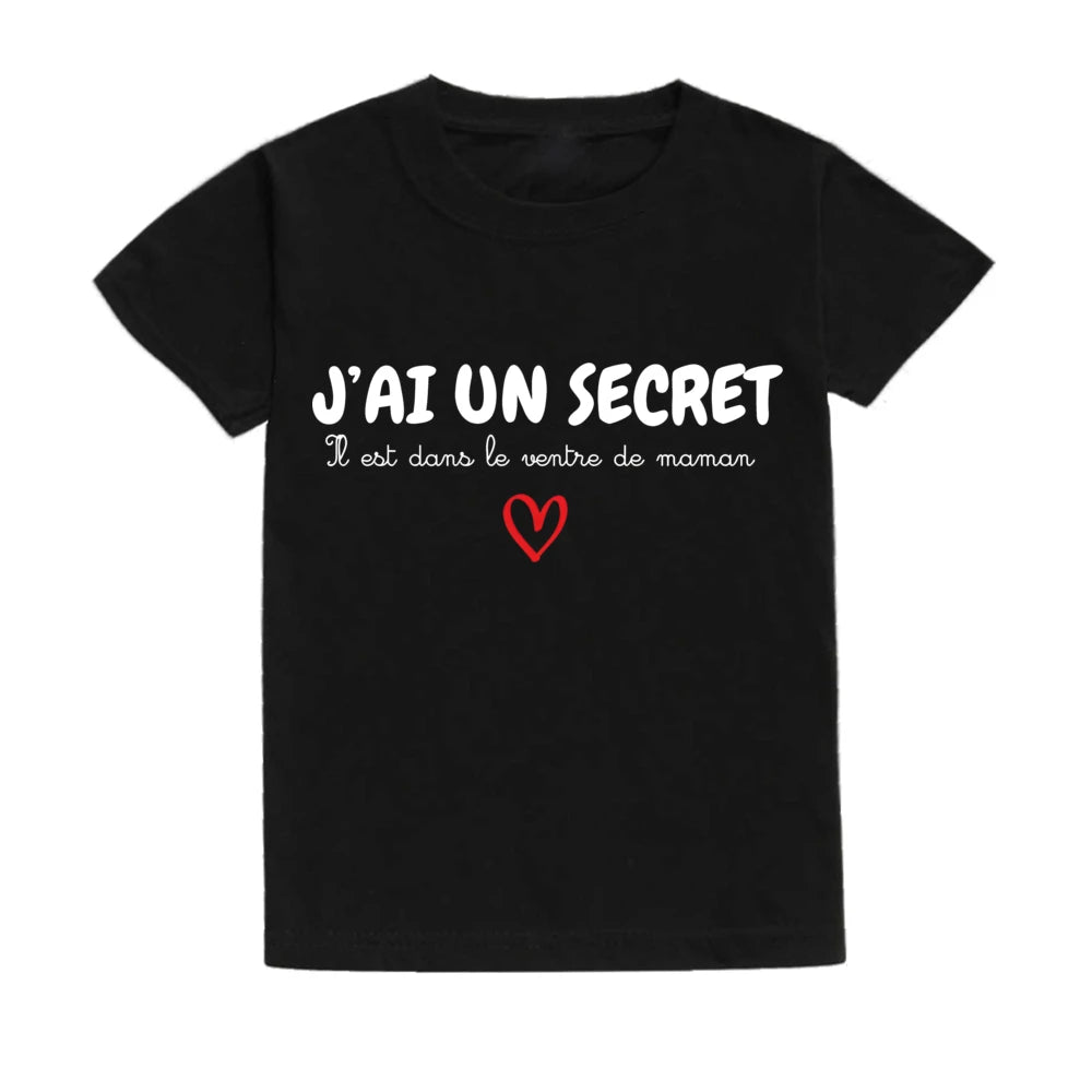 Children's T-shirt Announcing Pregnancy Future Big Sister/ Big Brother Kids Short Sleeve Shirts Pregnancy Announcement T-shirt