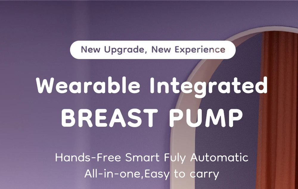 2PCS Wearable Electric Breast Pump 4Modes 36Suction Levels Breast Pump Milk Collector Gift Travel bag 19/24mm Flange