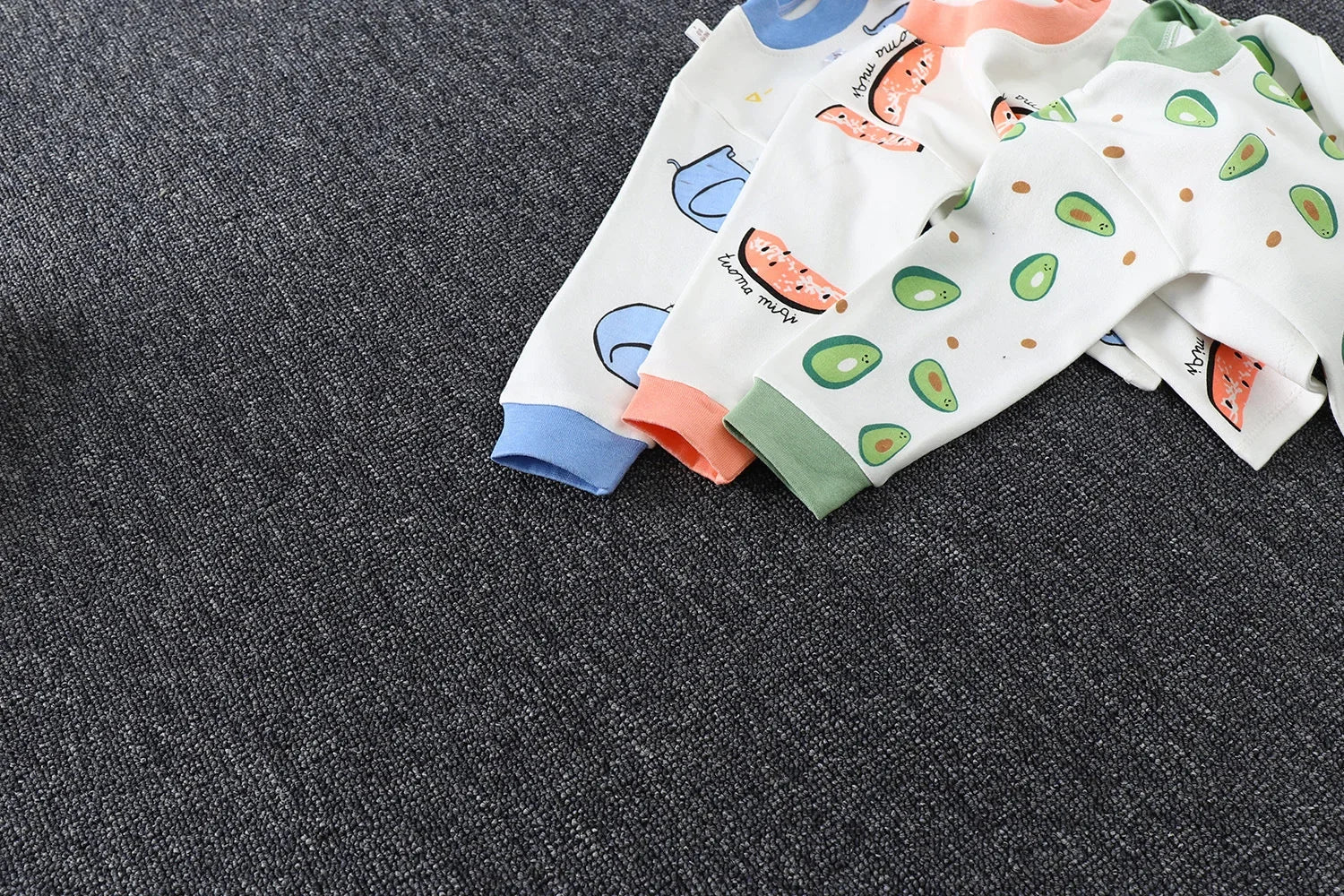 Cartoon Pajamas Suits Children's Baby Boys Girls Spring Autumn Sleepwear Home Clothes Cotton Autumn Long Trousers Kids Pijamas