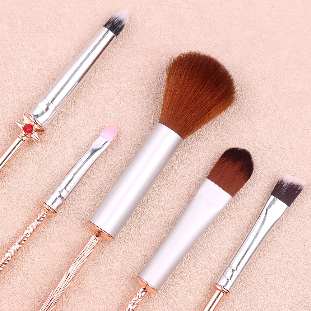 Fantasy, Alice's Wonderland makeup brush set, Mr. Rabbit pumpkin carriage creative makeup brush, suitable for girls' holiday gif