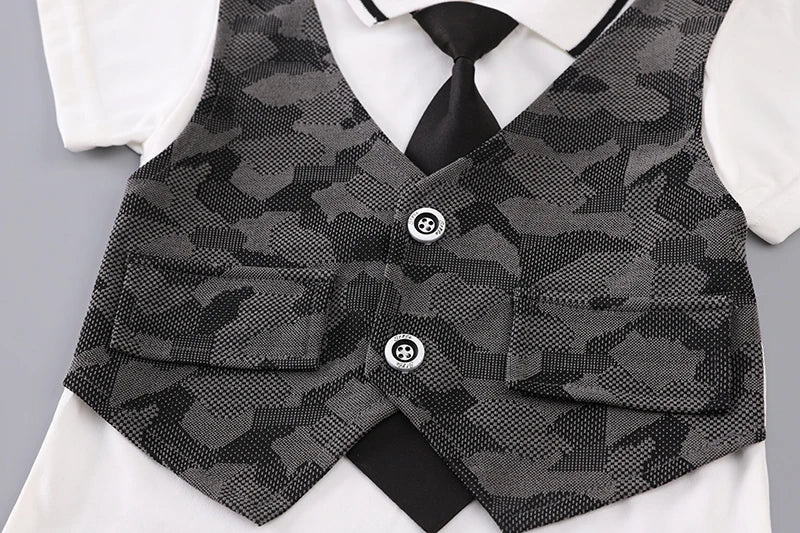 New Summer Baby Clothes Kids Clothing Suit Children Boys Short Sleeved T-Shirt Shorts 2Pcs/Sets Infant Costume Toddler Outfits