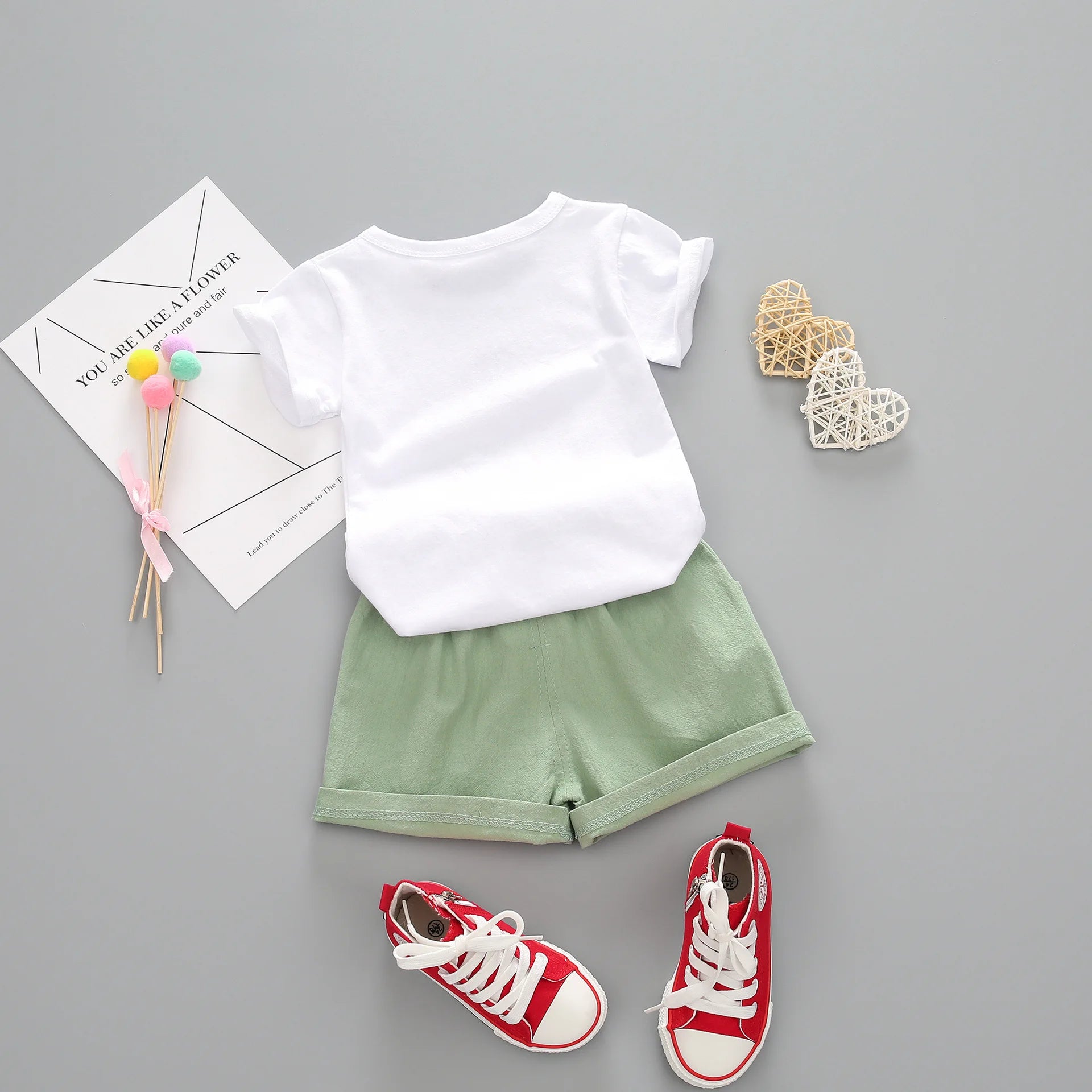 New Summer Baby Girls Clothes Suit Children Boys Casual T-Shirt Shorts 2Pcs/Sets Infant Outfits Toddler Costume Kids Tracksuits