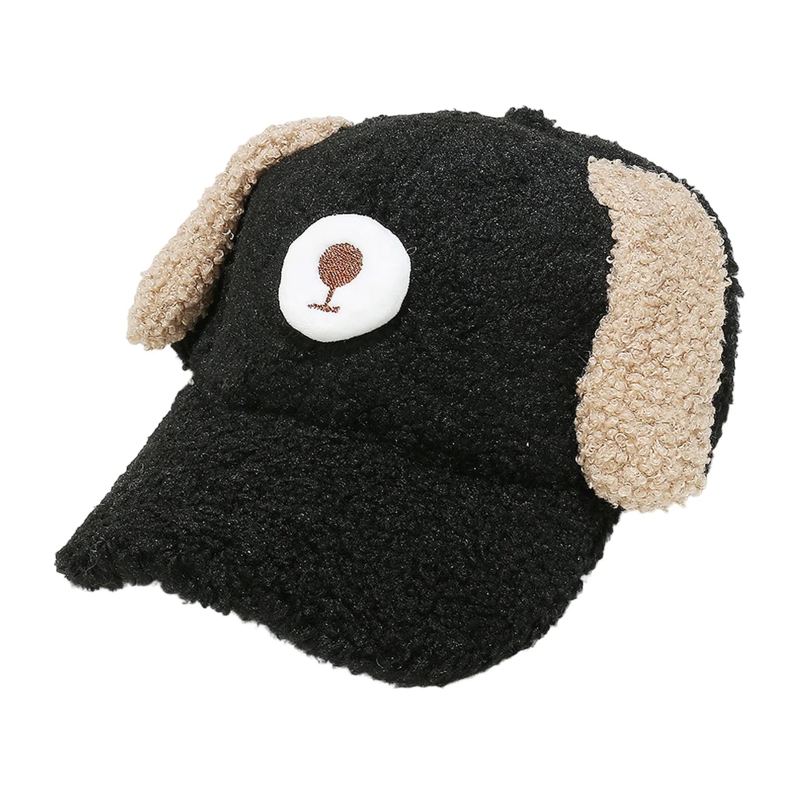 Cozy Knit Beanie Hat for Women Girls Warm Winter Pom Pom Cap with Faux Fur Lining and Cute Cat Ears Embellishment