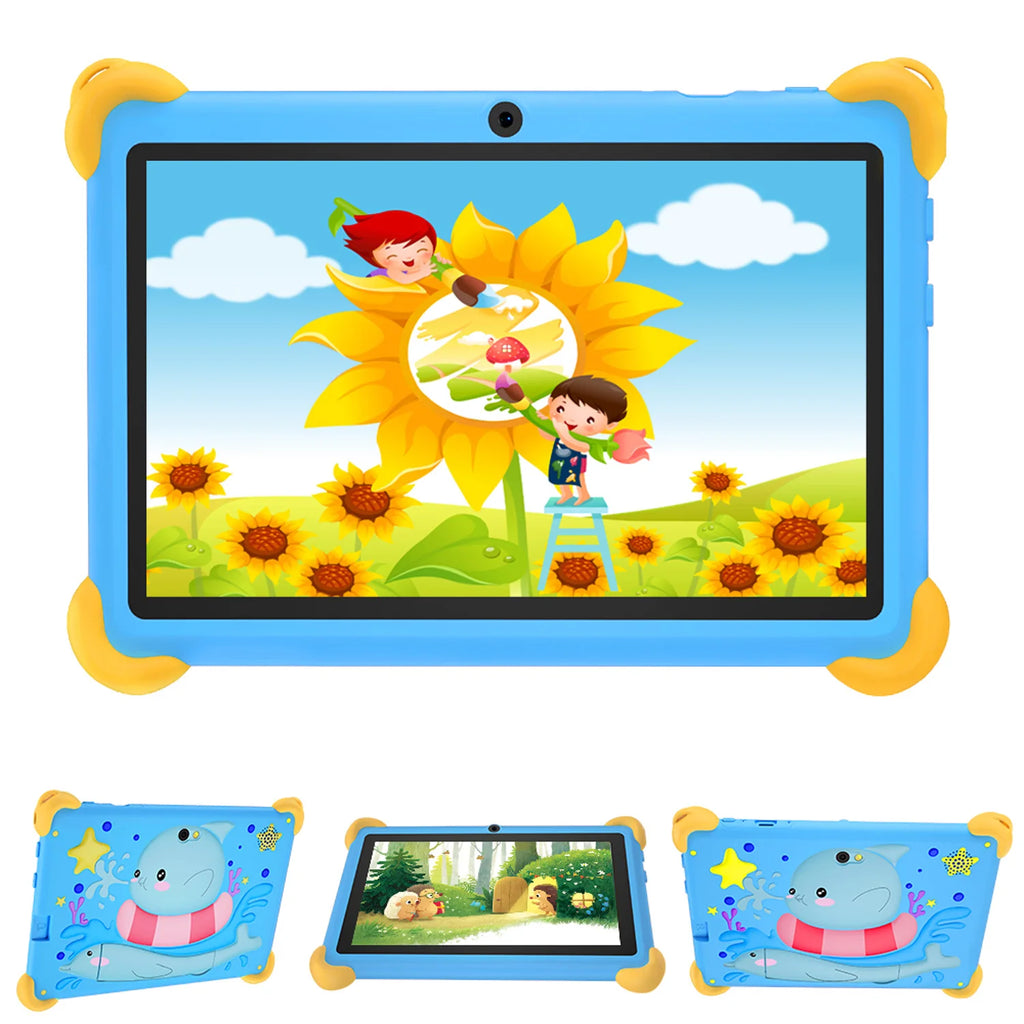 2025 New 7 Inch Cartoon Pattern Kids' tablets Quad Core 4GB RAM 64GB ROM 5G WiFi Learning Education Games Tablet Children's Gift