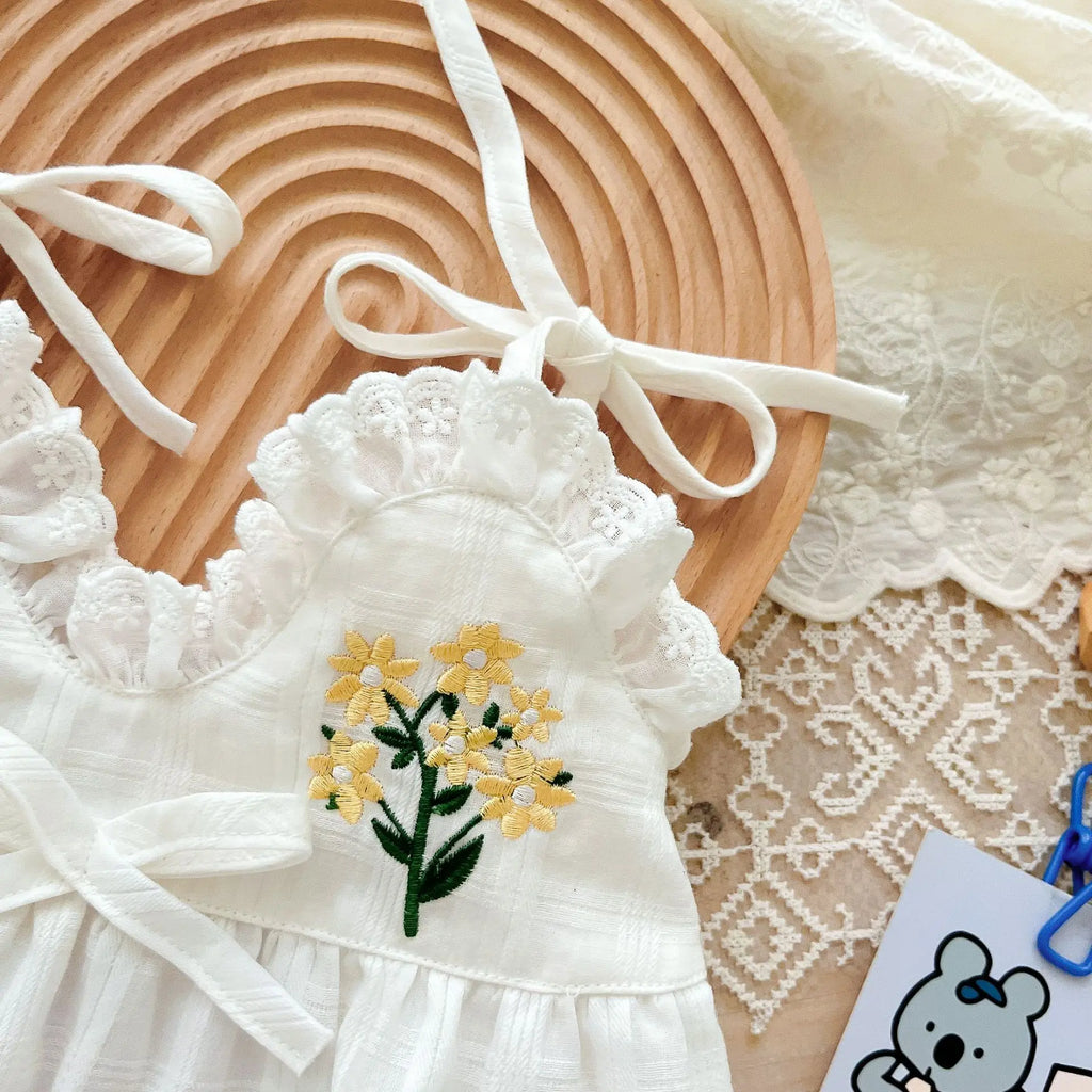 Baby Summer Wear Sling Romper Korean New Born Children's Baby Wrap Fart Clothes Full Moon 100 days Summer Outwear