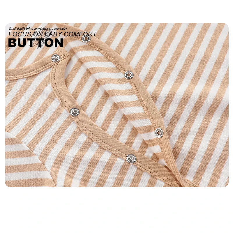 Fashion 3 Pcs Autumn Winter Long Sleeve Casual Sweet Baby Girl Romper 100%Cotton Soft Newborn Jumpsuits Clothes