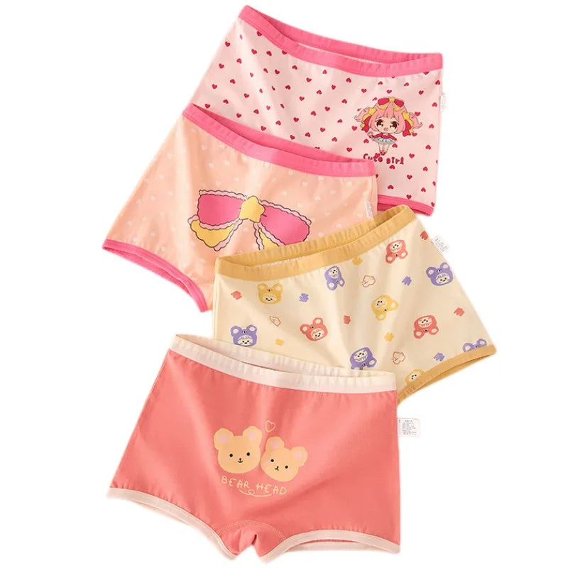 Girl A Cotton Briefs Boxers Breathable Underpants Girl Quality Panties Size 90-165 Healthy Briefs Kids Comfortable Soft Boxers