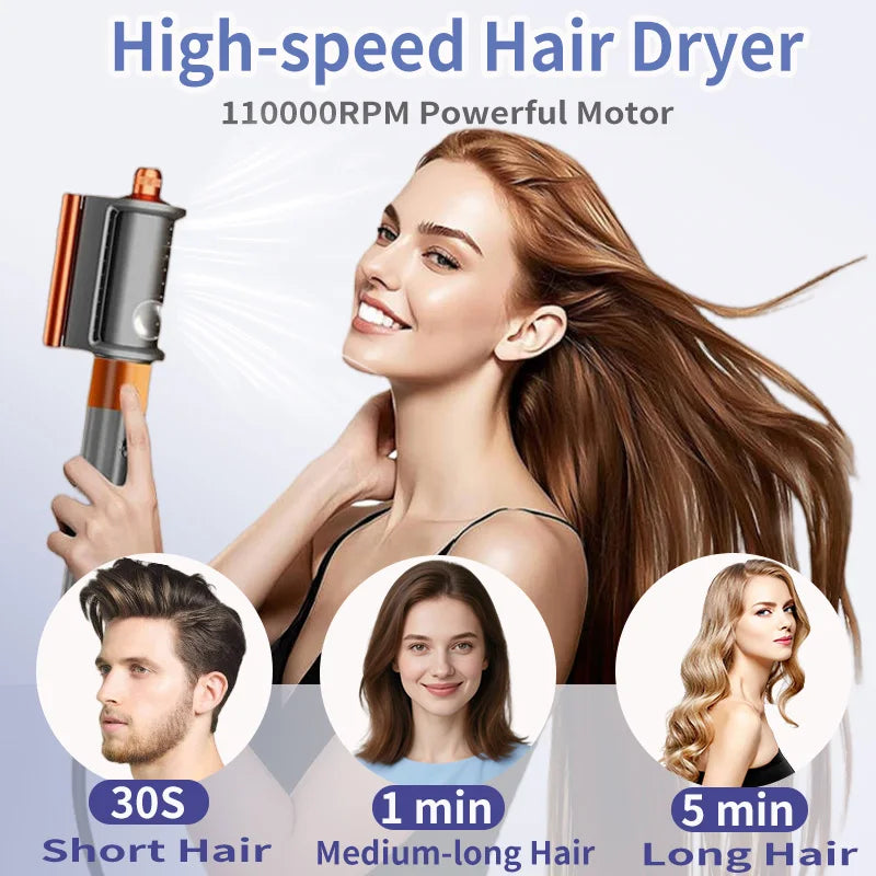 6-in-1 Hot Air Styler&Hair Dryer Brush Multi-Hair Styler Set with Auto-Wrap Curler Hair Styling Tools Gift for Women / Lovely