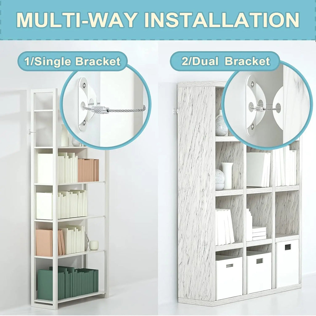 Furniture Anchors Furniture Straps for Baby Proofing Prevent Falling Anti Tip Earthquake Straps for Child Toddlers Kids Safety